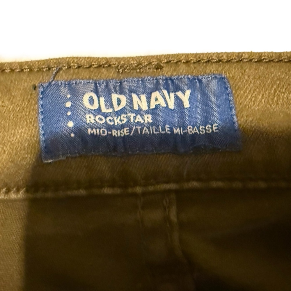 Olive Green Old Navy Rockstar Jeans - Picture 3 of 3